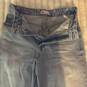 Zara Faded Blue Denim Pants